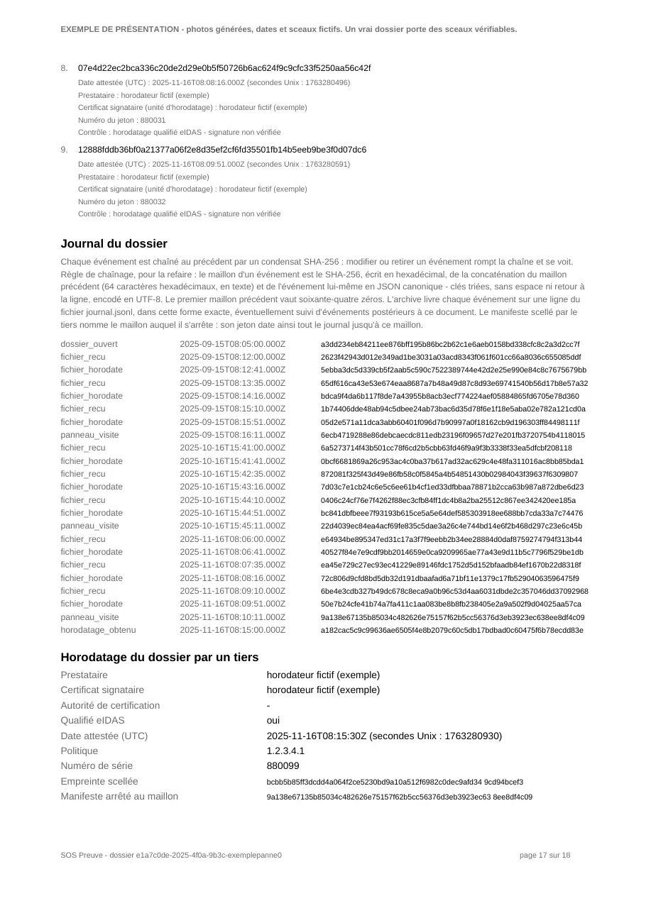 Page 17 sur 18 du dossier d'exemple