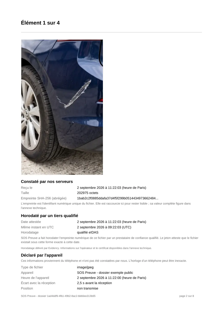 Page 2 sur 8 du dossier d'exemple